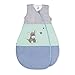 Sterntaler Funktionsschlafsack für Kleinkinder, Esel Emmi, Ganzjährig, Wärmeregulierung, Reißverschluss, 110 cm, Blau/Mehrfarbig