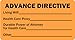 LabelValue.com | Advance Directive Medical Labels Orange 2x1 500 Labels Per Roll