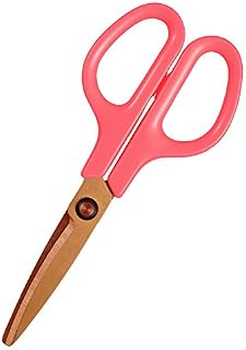 Plus Fit Cut Curve Titanium Scissors with Micro-Serrated Blade, Orange (34554)