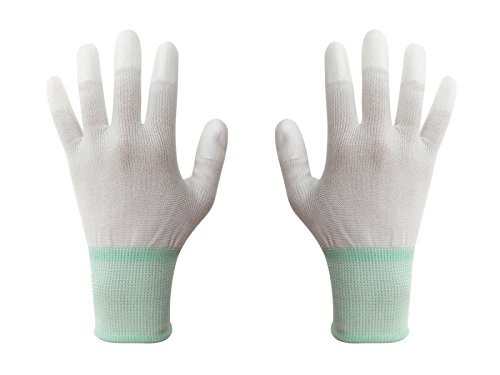 SCHOFIC Carbon Fiber ESD Anti-Static PU Fingertip Coated Non-Slip Medium Wearable Safety Working Gloves (20) (B0772SSMHC) Amazon Price History, Amazon Price Tracker