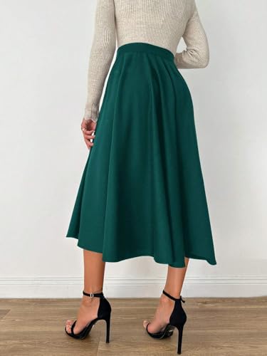 Solid Color High Waist Pleated Elegant Skirt 2025 Fashion Skirts for Women2