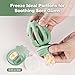 Haakaa Octopus Baby Fruit Food Feeder & Mini Freezer Nibble Tray Combo, Breastmilk Popsicle Molds for Cooling Relief, BPA Free Silicone Feeder for Safe Infant Self Feeding, 4 Month+(Pea Green)