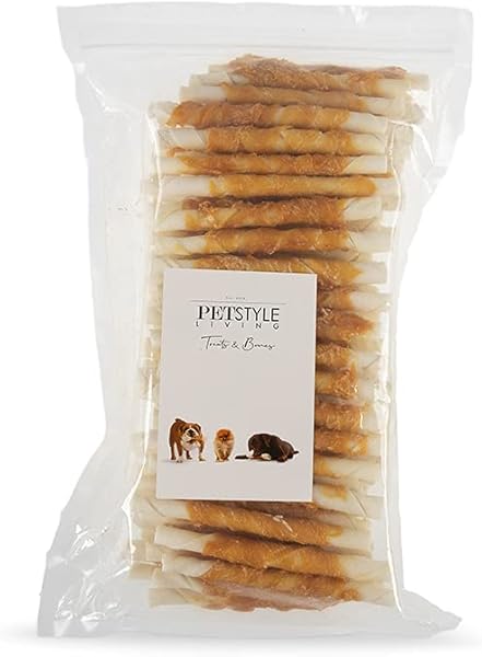 Petstyle Living Kauknochen mit Huhn in 100 Stück Packung