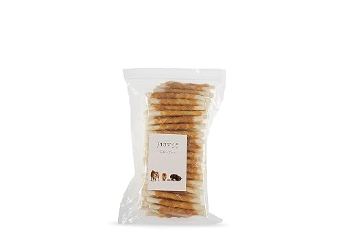 Petstyle Living Palitos para Masticar con Pollo - Snacks para Perros - 12,5 cm - Pack 100 Unidades