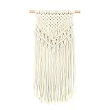 ☀Aplicaciones - Para el dormitorio, la sala de estar o donde quieras, el tapiz macrame es maravilloso. También puede colgar un soporte para plantas en una pared, frente a una ventana, en una ventana o en una terraza interna o externa en la cabina, en un sofá, encima de una chimenea, en una mesa o en una cama. La pared suspendida con macramé puede decorar la pared y la sensación de calidez de su habitación.