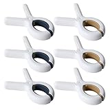 Gatuida Pinzas para Sábanas Resistentes al Viento, Juego de 6 Piezas (3 Amarillas 3 Azules), Clips Prácticos para Fijar Colchas y Toallas Hogar, Antideslizantes y Ligeros para Secado