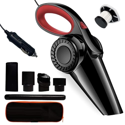 PESOMA Car Vacuum Cleaner 2 in 1 - Portable and Corded Handheld High Power Vacuum Cleaner for Car for Wet and Dry CarCleaning CarAccessories 2 in 1 DC...