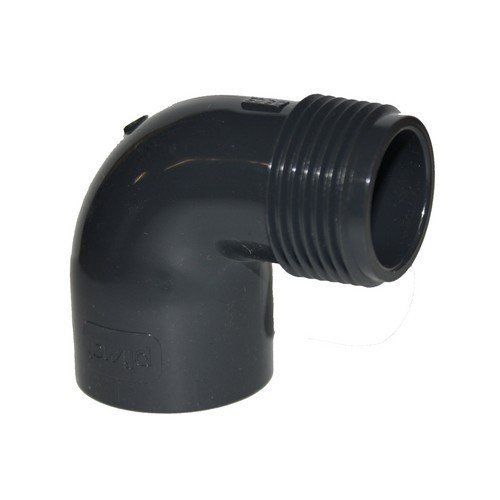 PVC Winkel 90° d 50 mm x 1 1/2' Außengewinde