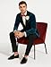 Alberto Narodni Dark Teal Blue Velvet Fabric Dinner Jacket (Greenish Blue) Fashion Tuxedo for Men (US, Alpha, 4X-Large, Regular, Tall, Teal Blue)