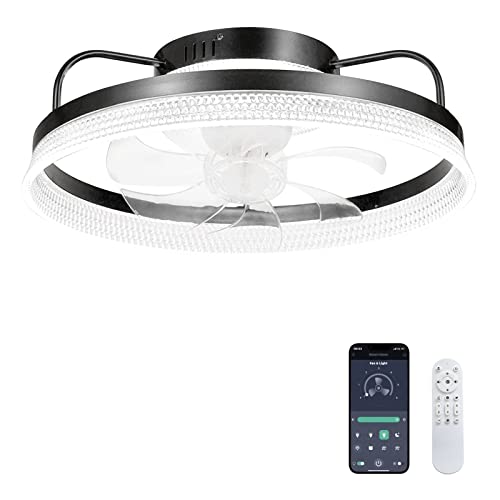 JINYUDA Oscillating Ceiling Fans With Lights 20