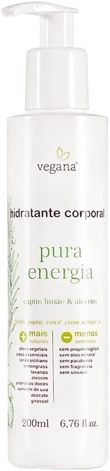 Vegana Hidratante Corporal Pura Energia 200ml, VEGANA