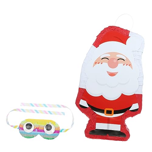 Abaodam 1set Santa Claus with Eye Mask Fun Christmas Party Game Decoration for Boys and Girls Festive Themed Filled with Treats and Surprises for Holiday Celebrations