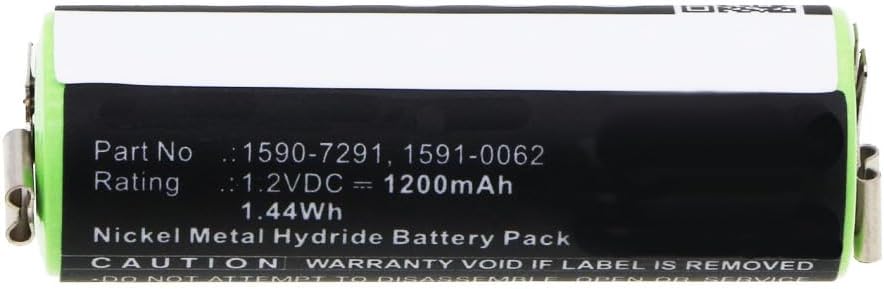 MPF Products 1590-7291, 1590-7292, 1591-0062, 1591-0067 Battery Replacement Compatible with Moser Chrom Style Mini, ChroMini 1591, ChroMini 1591B, ChroMini 1591Q, Ermila Bella 1590 Cordless Trimmer