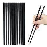 10 Pairs Fiberglass Chopsticks, Reusable Chopsticks, 9.3 inches Dishwasher Safe,...