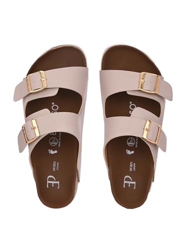 Image of EL PASO Leather Fashion Sandals Casual Platform Heels Wedges Cork Sole Sandal for Women & Girls