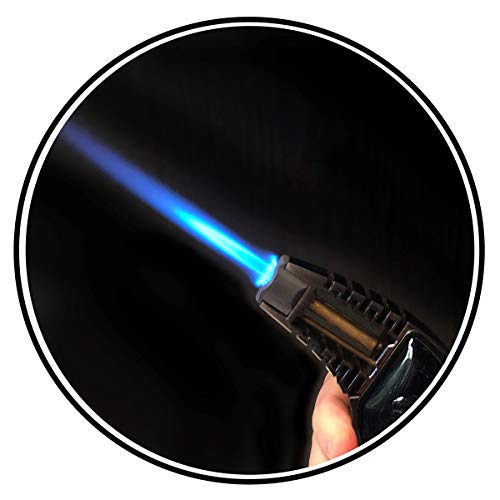 Encendedor de antorcha de escritorio Bazooka negro miniatura 3