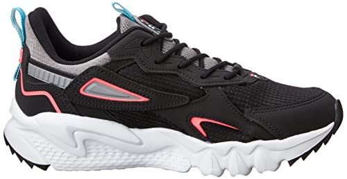 Tenis Fila Venture Tracer, Feminino, Preto/Cinza/Rosa, 35