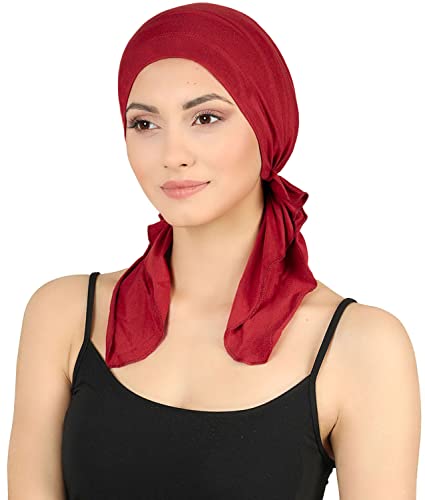 Deresina Bandana di Cotone pretagliato per la perdita dei Capelli (Borgoña) Cover