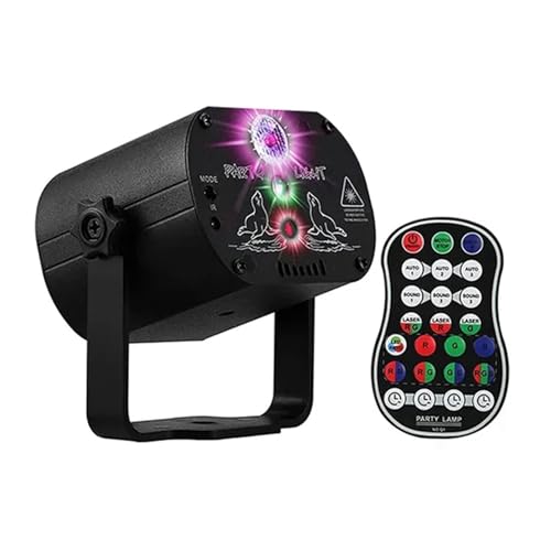 Projecteur de lumière stroboscopique LED DJ à 7 couleurs et batterie USB longue durée