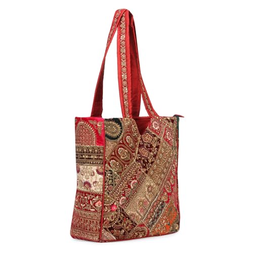 Image of Handcrafted Banjara Women's Tote Bag, Antique Banjara Bag For Women