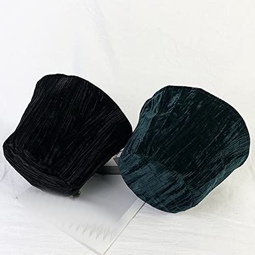 Chyjoey Packable Velvet Folds Fishing Bucket Cap Casual Fashion Solid Color Cap Camping Caps For Teens Girls #TOP3