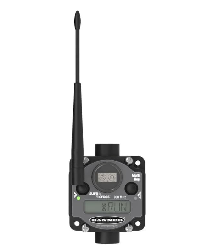 DX80DR9M-H2, Networking Modules MultiHop 900 MHz 1 W IP67; 10-30 V dc External Antenna RS485; Inputs: 4 Discrete 2 Analog; Outputs: 4 Discrete 2 Analog