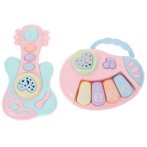 NOLITOY 2個 赤ちゃんの早期 toys vtoys 幼児ライトア 器具 新生児歌うおもちゃ の歌の楽器 幼児の歌の楽器 教育用歌唱楽器 プラスチック