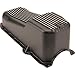 1986-2002 Small Block Fits Chevy 305-350 Finned Oil Pan, Black Aluminum