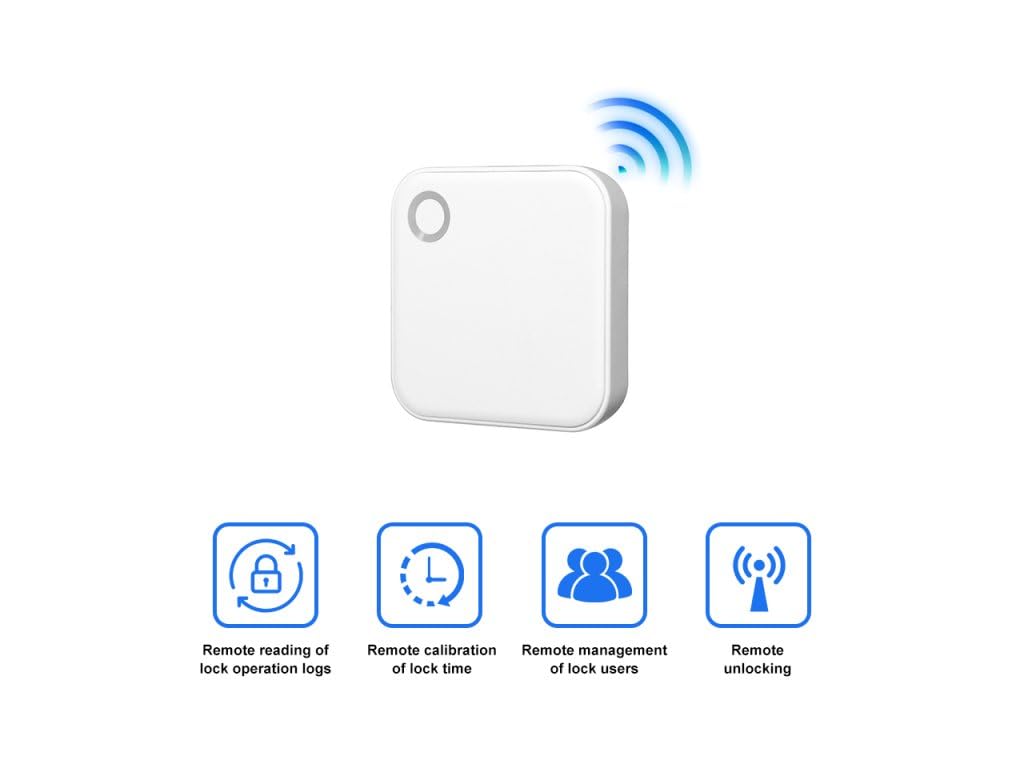 BOT TTLock WLAN Gateway G5, Smart-Home Bridge für Türschloss, Smartlock Fernzugriff, Elektronischer Türöffner Steuerung, Alexa Google Home – 2,4/5 GHz WiFi, Echtzeit-Protokoll