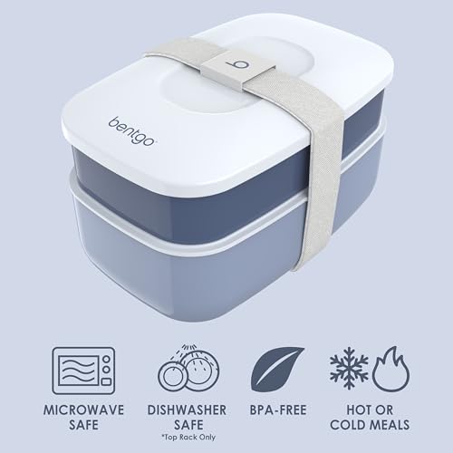 Image of Bentgo Classic Stackable 3-Compartment Adult Bento-Style Lunch Box