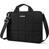 DOMISO 14 Inch Laptop Messenger Shoulder Bag Protective Tablet Case Sleeve for 14' Laptops/New MacBook Pro/Chromebook 14 / Lenovo IdeaPad ThinkPad/HP Pavilion 14 Stream 14 / Dell/MSI, Black