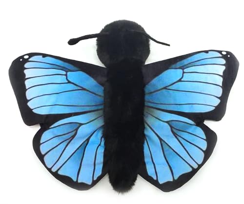 The Petting Zoo Blue Monarch Butterfly Slap Bracelet Stuffed Animal, 9 in