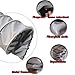 ZYXQQJ 4 Inch Flexible Air Ducting Hose Portable HVAC Duct Hosing High Temperature Resistance Smoke Exhaust Hose 3.3ft 6ft 9.8ft 13ft 16ft 20ft 26ft 32ft(L 2m(6ft),100mm(3 9/10