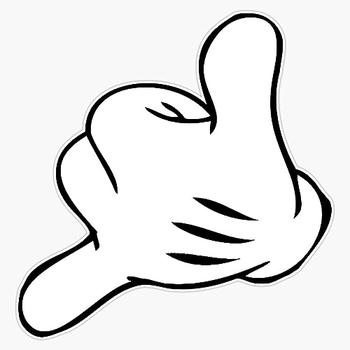 Shaka Hand Vinyl Sticker Waterproof Decal Laptop Wall Window Bumper Sticker 5