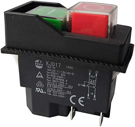 KJD17B KEDU Industrielle elektromagnetische Drucktastenschalter für Drehmaschinen 2NO 5Pins – zu niedrigen Preisen im Onlineshop kaufen KJD17B KEDU Industrielle elektromagnetische Drucktastenschalter für Drehmaschinen 2NO 5Pins – zu niedrigen Preisen im Onlineshop kaufen