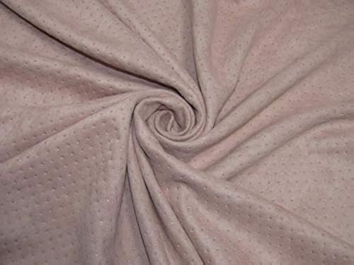 Tissu daim rose foncé perforé au laser 59" textile souple anti-effilochage