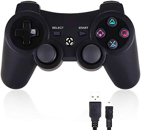 Game Controller for PS3,Wireless Gaming Controller, Double Vibration Game Controller with Upgrade Sixaxis and High-Precision Joystick for Playstation 3(Art)