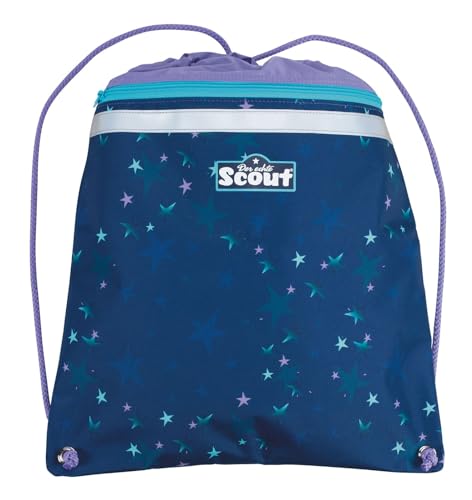 Sac d'école SCOUT Basic Genius Set 4 pièces Pretty Star bleu marine pour la rentrée