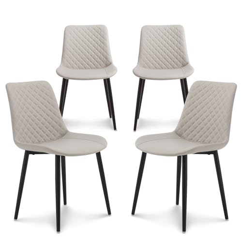 Sillas Comedor Pack 4 Modernas Tapizadas Marca seonyou