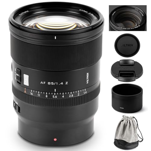 Image of VILTROX 85mm F1.4 Pro Z Full Frame Lens for Nikon Z, Auto Focus Large Aperture Medium Telephoto with HyperVCM Motor Lens for Nikon Z-Mount Z30 Z50 Z50II ZFC Z5 Z5II Z6 Z6II Z6III Z7 Z7II Z8 Z9 ZF ZR