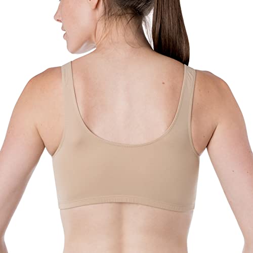 Elita Women’s Silk Magic Microfiber Crossover Bra, Classic Beige, 36 (36), Pack of 1 by Elita - Image 2