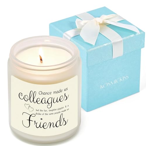 Personalised Leaving Gifts for Colleagues Women Gifts for Work Colleagues Bestie Goodbye Farewell Christmas Birthday Presents for Coworkers Best Friend-Lavender Scented Candle