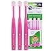 Baby Buddy 360 Toothbrush Step 1 Stage 5 for Babies/Toddlers , Kids Love Them, Pink, 3 Count