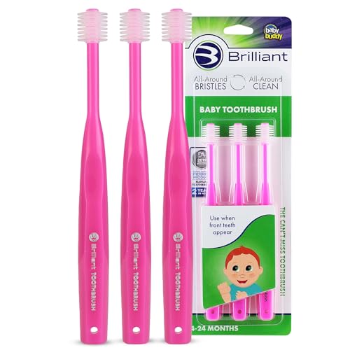 Brosse à dents 360 Baby Buddy étape 1 évite les pleurs pendant le lavage des dents de bébé