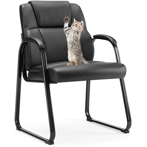 Sweetcrispy Leather Guest Chair Cover