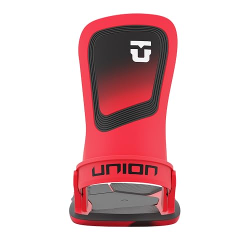 Union Ultra Men\'s Snowboard Bindings, Hot Red, Large