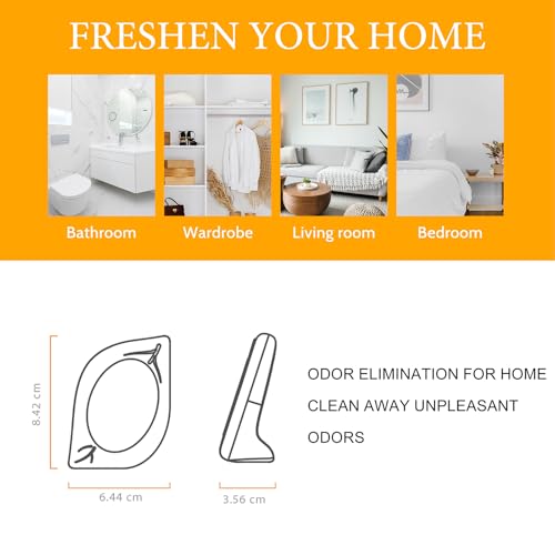 Image of Air Freshener for Home, 4 Pack, Citrus, Odor Eliminator for Small Area Closets Bathroom Pets Strong Odor, Up to 120 Days