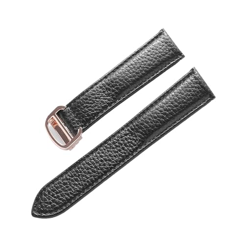 Bracelet montre cuir grainé litchi de haute manufacture