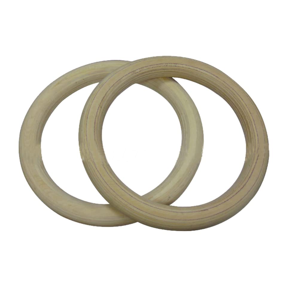INOOMP A Pair of Gymnastic Rings Rings for Full Body Strength and Muscular Bodyweight Training Cross- Training Workouts (28mm) Goods