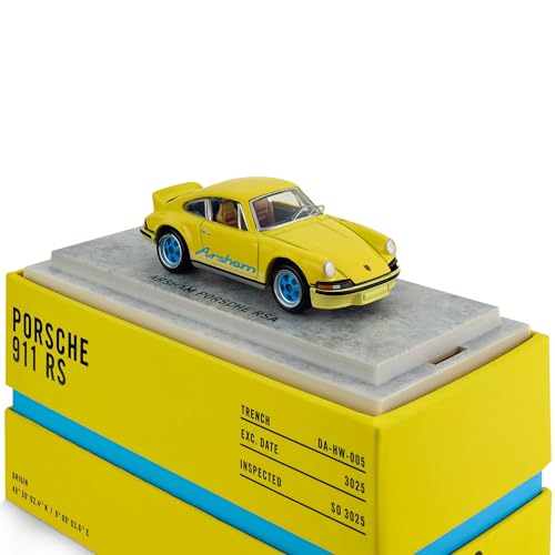 Hot Wheels Porsche 911 RSA a escala 1:64 amarillo miniatura 3